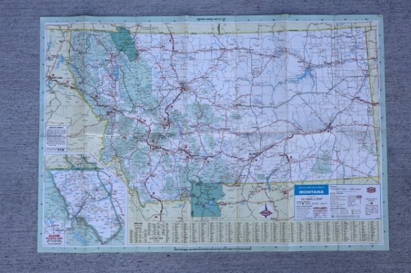 画像3: dp-220301-21 TEXACO 1969 Road Map "MONTANA"