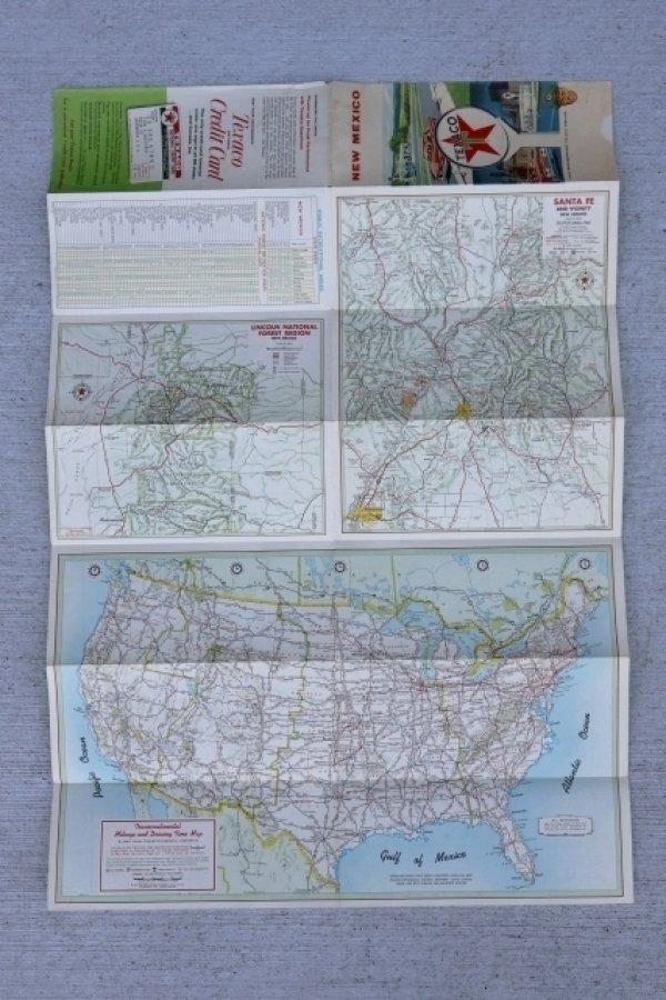 画像6: dp-220301-21 TEXACO 1962 Road Map "NEW MEXICO"