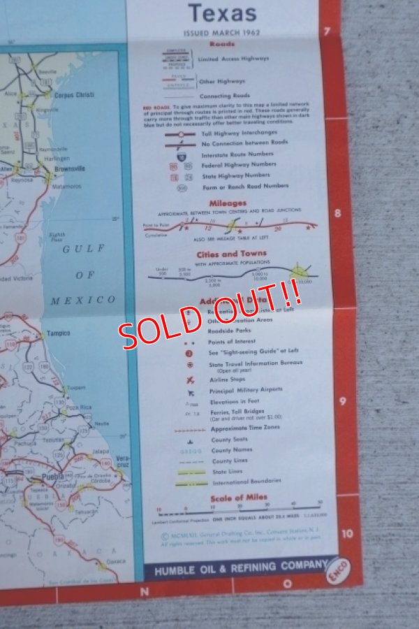 画像7: dp-250728-05 Enco 1962 Road Map "Texas"