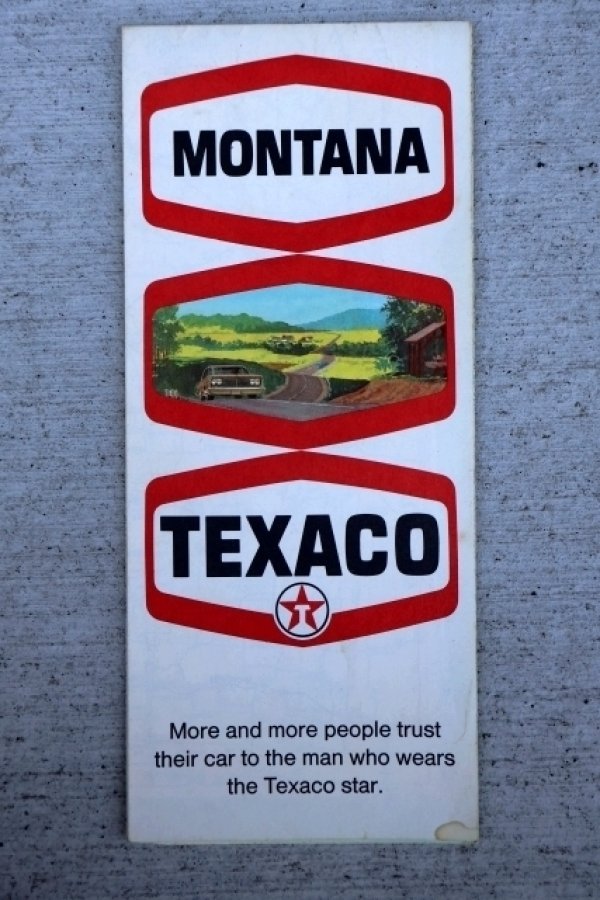 画像1: dp-220301-21 TEXACO 1969 Road Map "MONTANA"