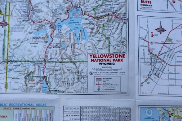 画像8: dp-220301-21 TEXACO 1969 Road Map "MONTANA"