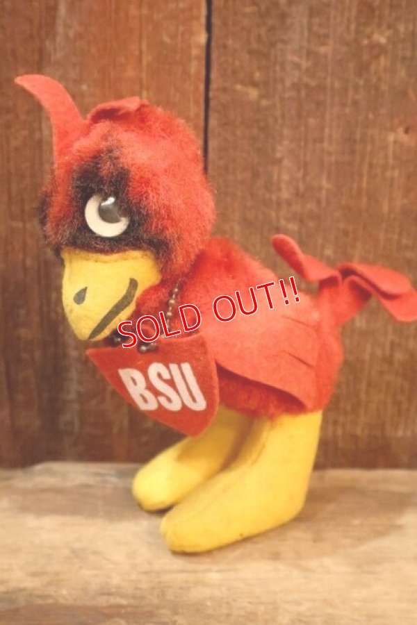 画像1: ct-250908-01 Collegiate 1950's-1960's College Mascot Doll "BSU" Bird