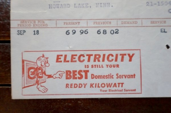 画像2: ct-260401-03 Reddy Kilowatt 1940's Northern States Power Company Commercial (C)