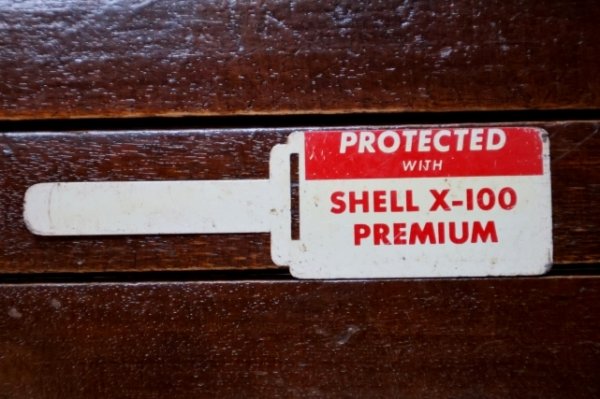 画像1: dp-260701-01 SHELL X-100 PREMIUM LAST OIL CHAMGE TAG (C)