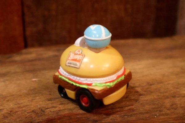 画像4: ct-250618-07 WENDY'S 1990 Kid's Meal Toy Fast Food RACERS "Sizzler Buggy"