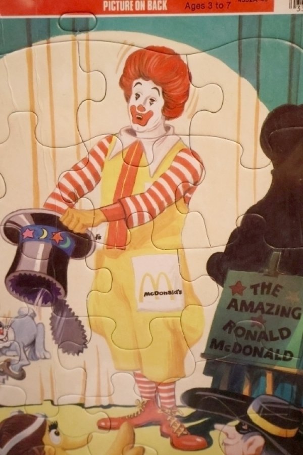 画像2: ct-260325-31 McDonald's / GOLDEN 1980's FRAME-TRAY Puzzle