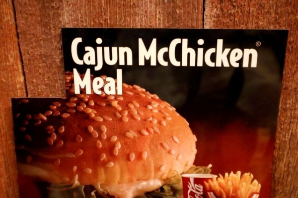 画像2: dp-230901-45 McDonald's / 1993 Menu Sign "Cajun McChicken Meal"