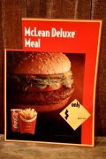dp-230901-45 McDonald's / 1990's Menu Sign "McLean Deluxe Meal"