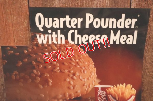画像3: dp-230901-45 McDonald's / 1993 Menu Sign "Quarter Pounder with Cheese Meal"