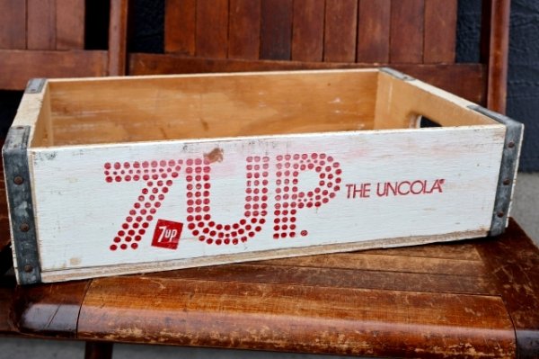 画像4: dp-260601-21 7 Up / THE UNCOLA 1968-1970 Wood Crate Box