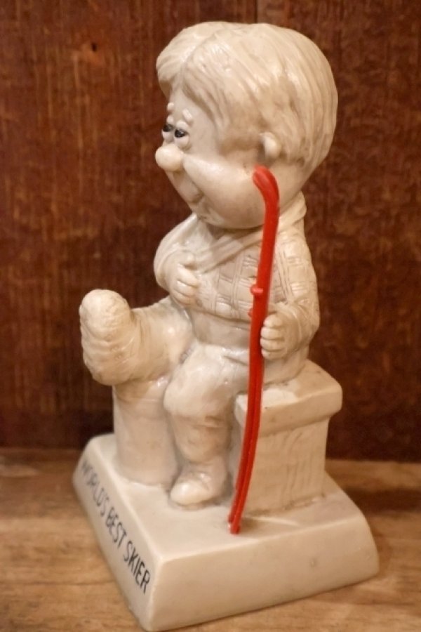 画像4: ct-220901-15 R& W BERRIES 1970's Message Doll "WORLD'S BEST SKIER"