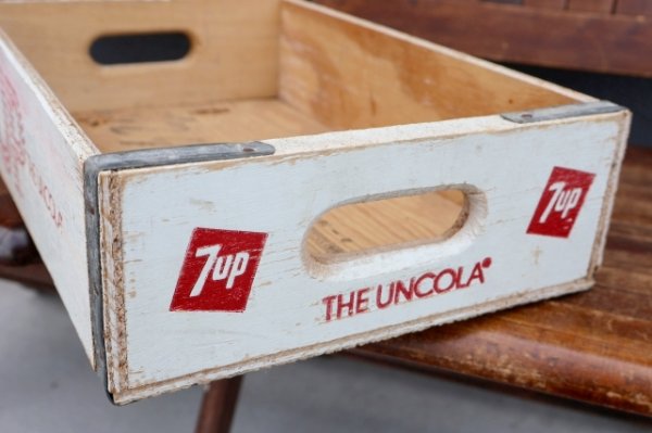 画像8: dp-260601-21 7 Up / THE UNCOLA 1968-1970 Wood Crate Box