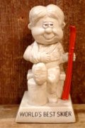 ct-220901-15 R& W BERRIES 1970's Message Doll "WORLD'S BEST SKIER"