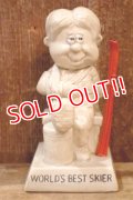 ct-220901-15 R& W BERRIES 1970's Message Doll "WORLD'S BEST SKIER"