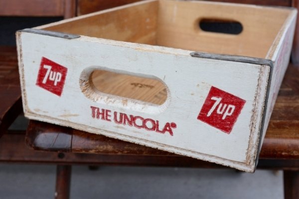 画像7: dp-260601-21 7 Up / THE UNCOLA 1968-1970 Wood Crate Box