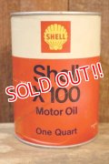 dp-260801-08 SHELL Shell X 100 MOTOR OIL ONE U.S. QUART CAN