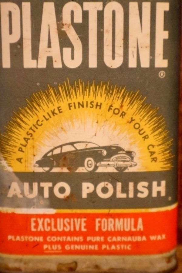 画像2: dp-260801-04 PLASTONE 1950's AUTO POLISH CAN