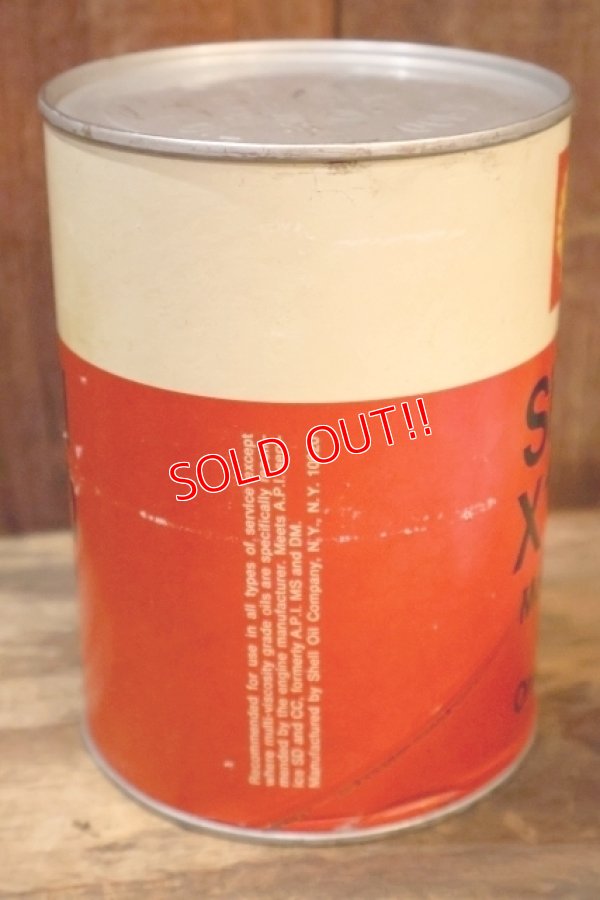 画像4: dp-260801-08 SHELL Shell X 100 MOTOR OIL ONE U.S. QUART CAN
