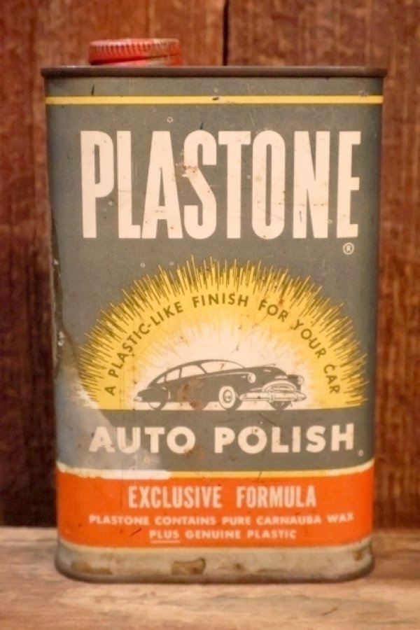 画像1: dp-260801-04 PLASTONE 1950's AUTO POLISH CAN