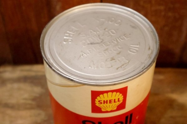 画像6: dp-260801-08 SHELL Shell X 100 MOTOR OIL ONE U.S. QUART CAN