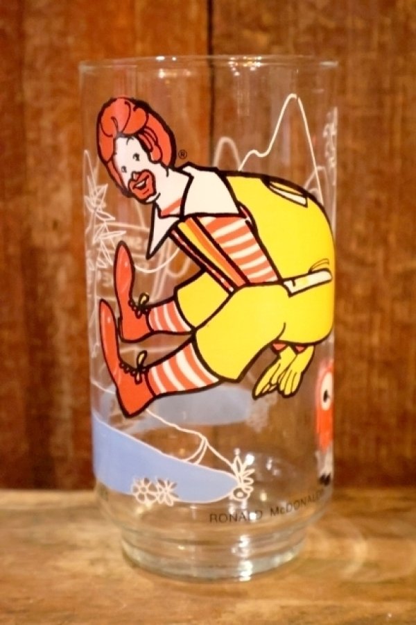 画像1: gs-260801-04 McDonald's / 1977 McDONALDLAND Action Series Glass "Ronald McDonald"