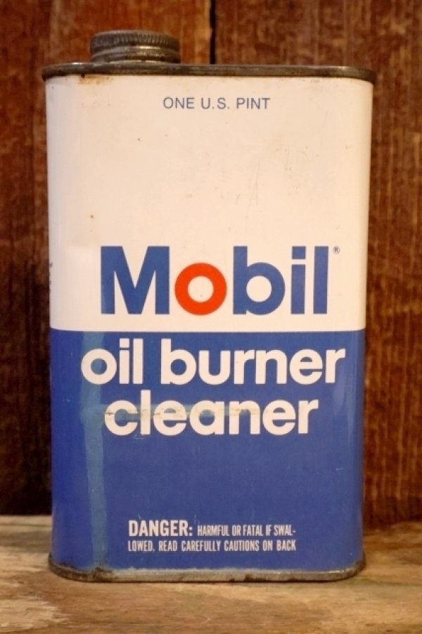 画像1: dp-240207-07 Mobil / 1970's〜 oil burner cleaner One Pint Can