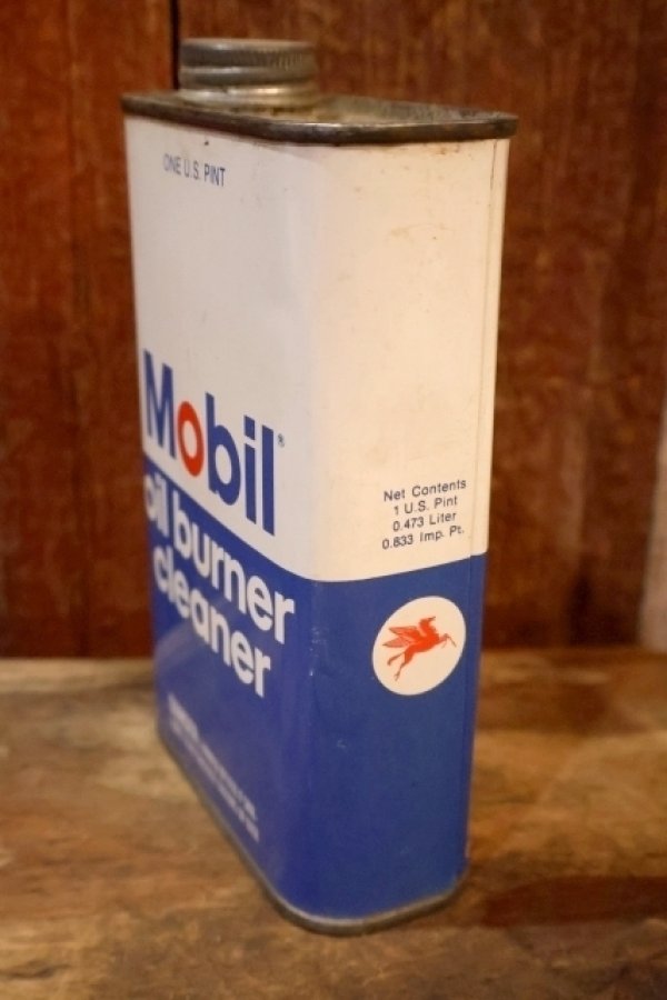 画像5: dp-240207-07 Mobil / 1970's〜 oil burner cleaner One Pint Can