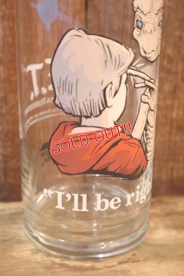 画像3: gs-260801-15 E.T. / Pizza Hut 1982 Novelty Glass "I'll be right here"