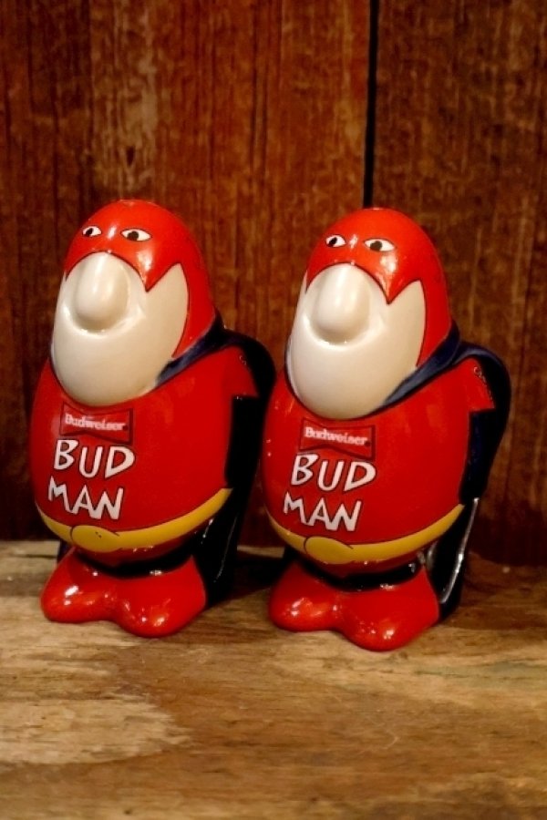 画像1: ct-260801-69 Budweiser / BUD MAN 1990's Salt & Pepper Shaker