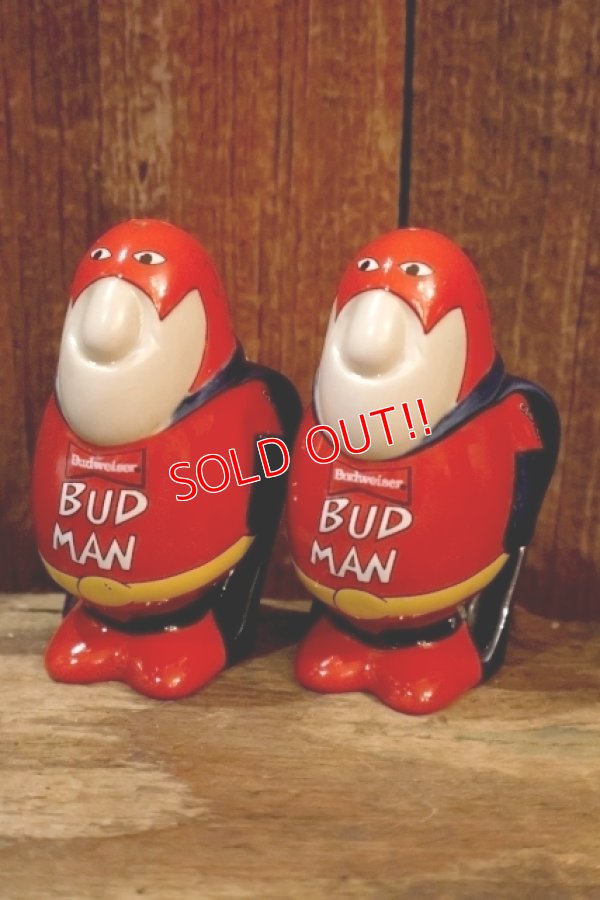 画像1: ct-260801-69 Budweiser / BUD MAN 1990's Salt & Pepper Shaker