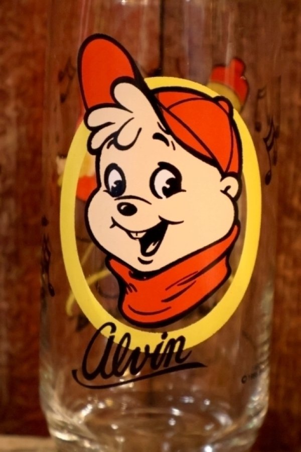 画像2: gs-260801-01 Alvin and the Chipmunks / Alvin 1980's Glass