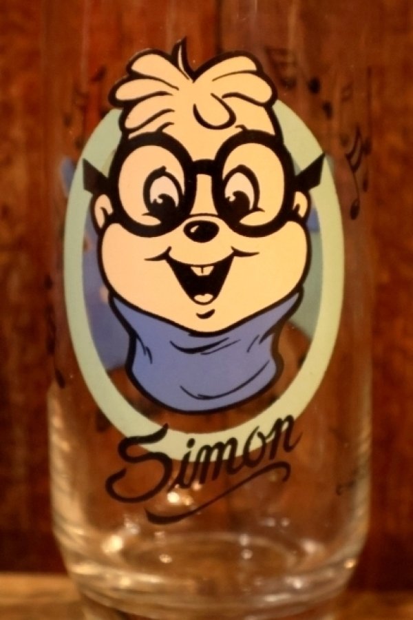 画像2: gs-260801-02 Alvin and the Chipmunks / Simon 1980's Glass