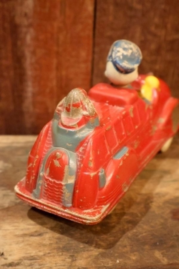 画像7: ct-260801-01 Donald Duck / SUN RUBBER 1940's FIRE DEPT CAR TOY