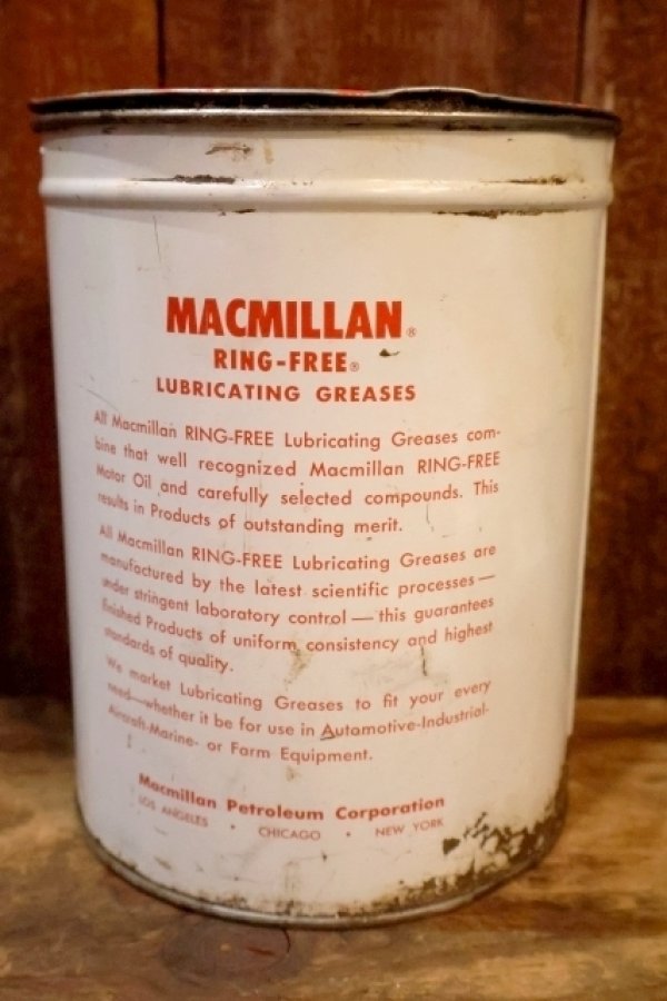 画像4: dp-251008-87 MACMILLAN RING-FREE LUBRICATING GREASES FIVE POUNDS NET CAN