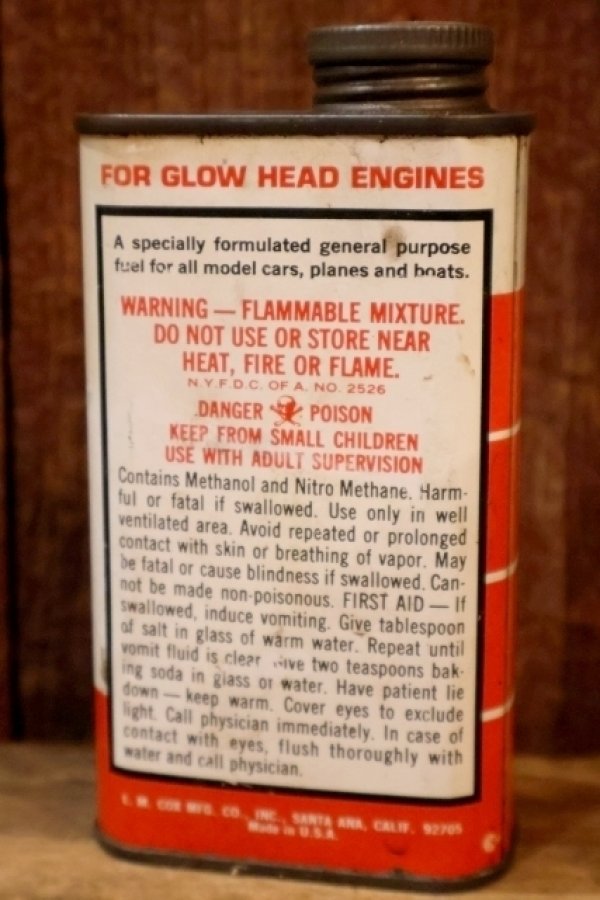 画像3: dp-251008-87 COX MFG. CO. GLOW POWER FUEL 8 FL.OZ. CAN