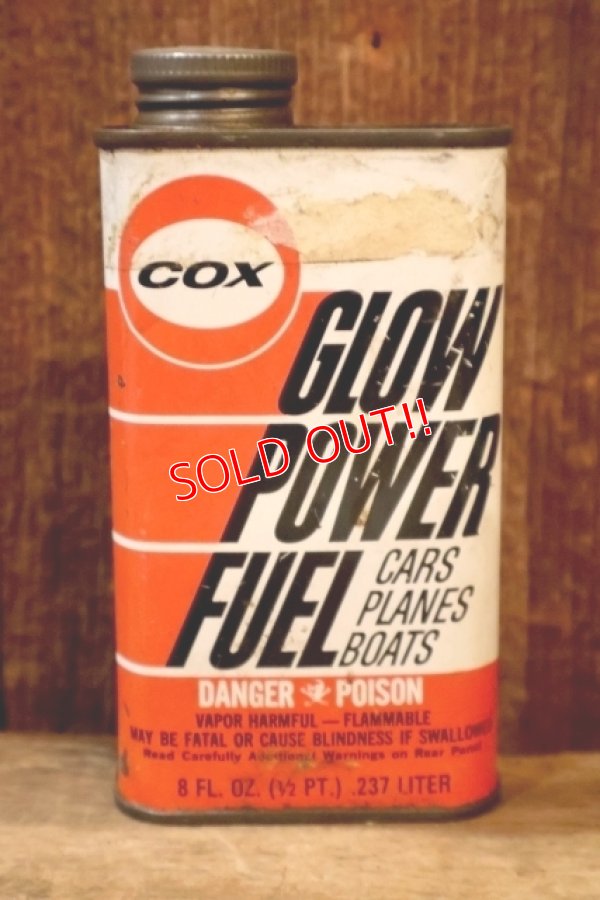 画像1: dp-251008-87 COX MFG. CO. GLOW POWER FUEL 8 FL.OZ. CAN