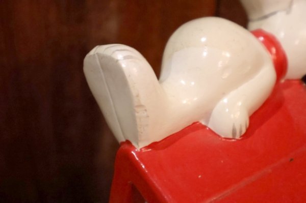 画像6: ct-260801-02 Snoopy / Determined 1970's Coin Bank "Snoopy House"