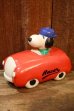 画像1: ct-260801-02 Snoopy / Determined 1970's Coin Bank "Racer Car" (1)