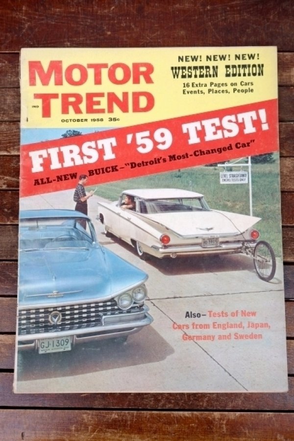 画像1: dp-250803-11 MOTOR TREND MAGAZINE OCTOBER 1958