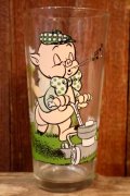 gs-241106-10 Porky Pig & Petunia Pig / PEPSI 1976 Collector Series Glass