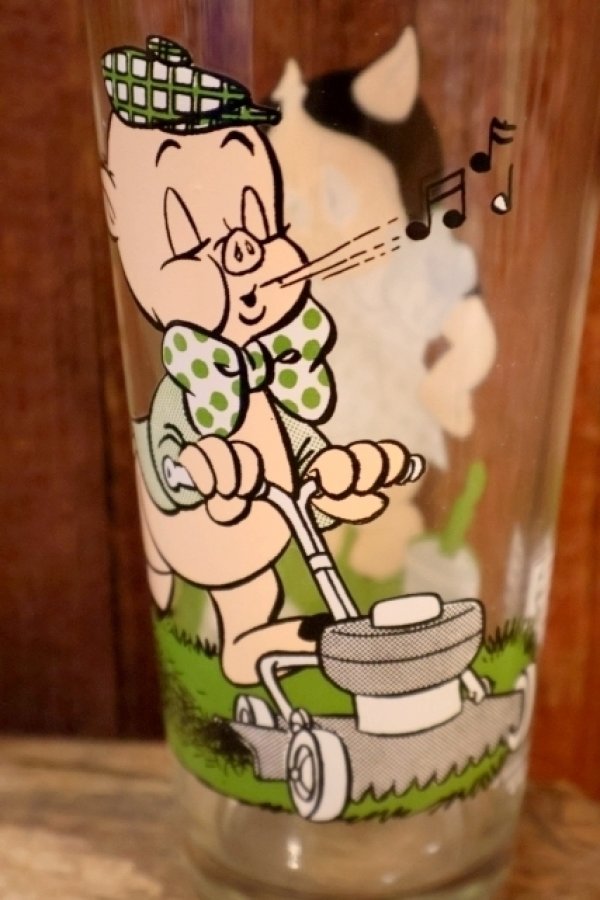 画像3: gs-241106-10 Porky Pig & Petunia Pig / PEPSI 1976 Collector Series Glass
