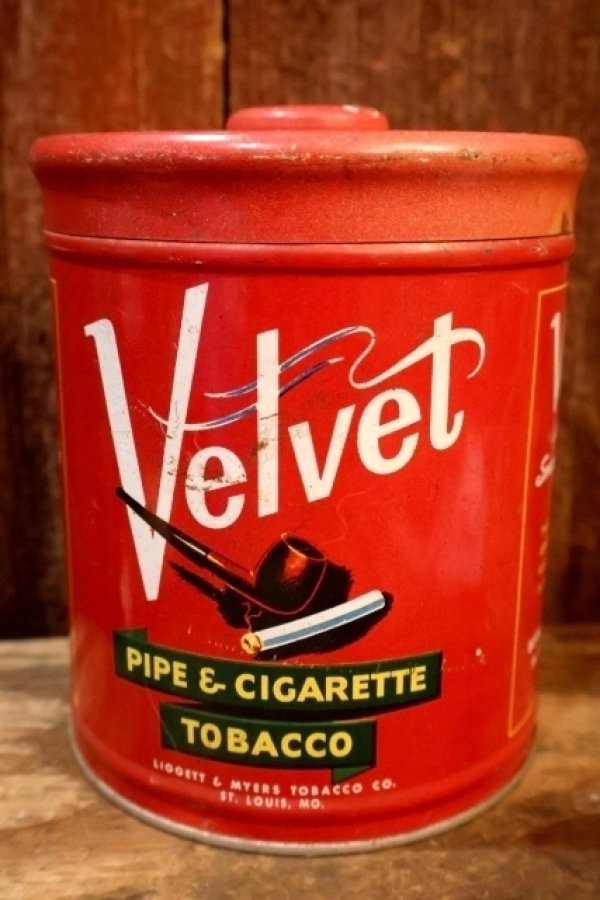 画像3: dp-260801-12 Velvet / 1950's PIPE & CIGARETTE TOBACCO CAN