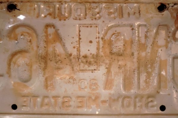 画像9: dp-250205-21 License Plate 1980's MISSOURI "GNR 463"