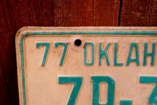 画像3: dp-250205-21 License Plate 1970's OKLAHOMA "ZP-3152"