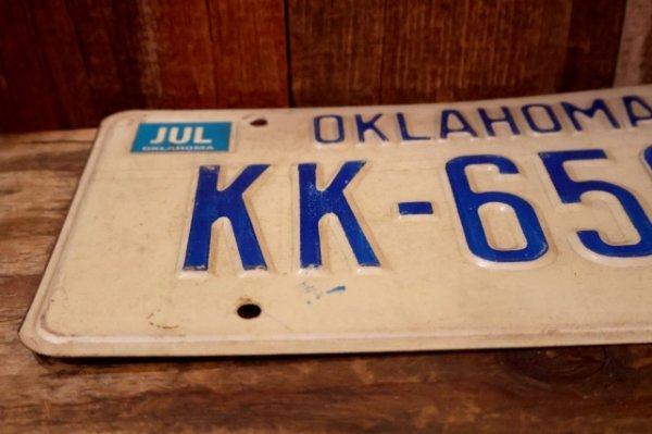 画像4: dp-250205-21 License Plate 1980's OKLAHOMA "KK-6560"