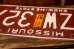 画像5: dp-250205-21 License Plate 1980's MISSOURI "TZW 327" (5)