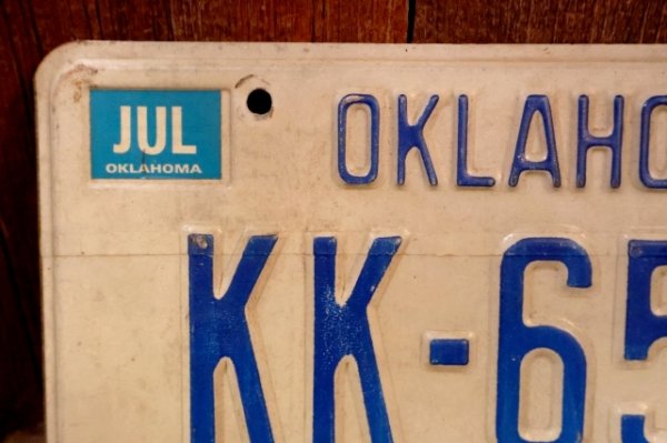 画像2: dp-250205-21 License Plate 1980's OKLAHOMA "KK-6560"