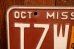 画像2: dp-250205-21 License Plate 1980's MISSOURI "TZW 327" (2)