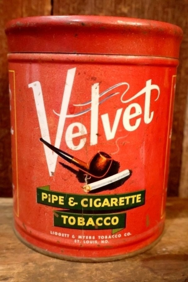 画像3: dp-260801-13 Velvet / 1950's PIPE & CIGARETTE TOBACCO CAN