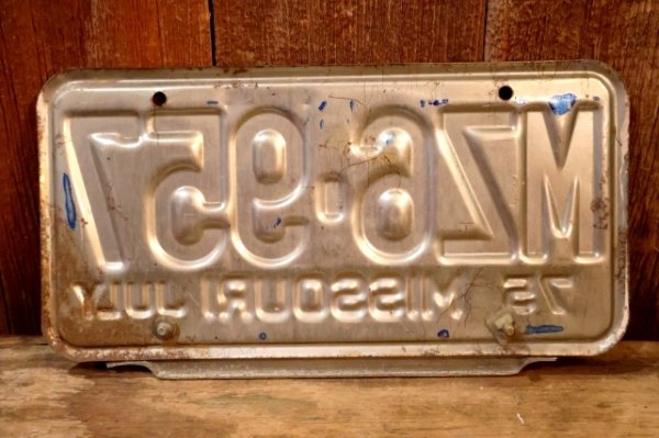 画像6: dp-250205-21 License Plate 1970's MISSOURI "MZ6-957"